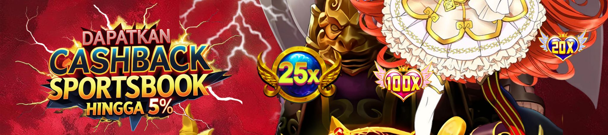 5. BONUS CASHBACK 5% ( Sportsbook)