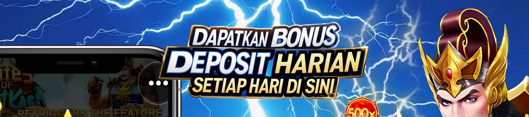 BONUS DEPOSIT HARIAN Rp 5.000,- SETIAP HARI